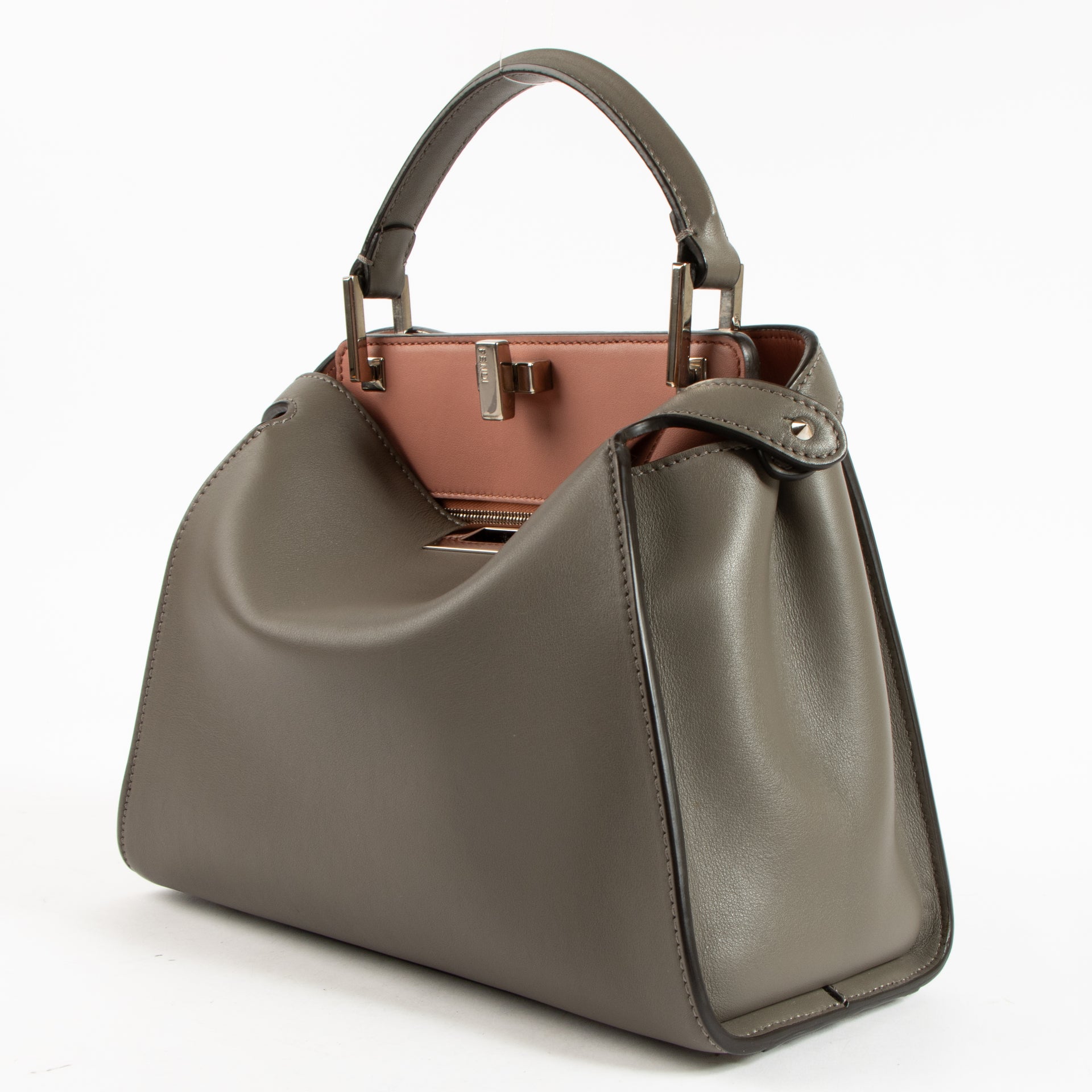 Fendi Foresta Grey Peekaboo Essentially Bag