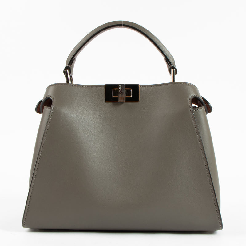 Fendi Foresta Grey Small Peekaboo Essentially Bag