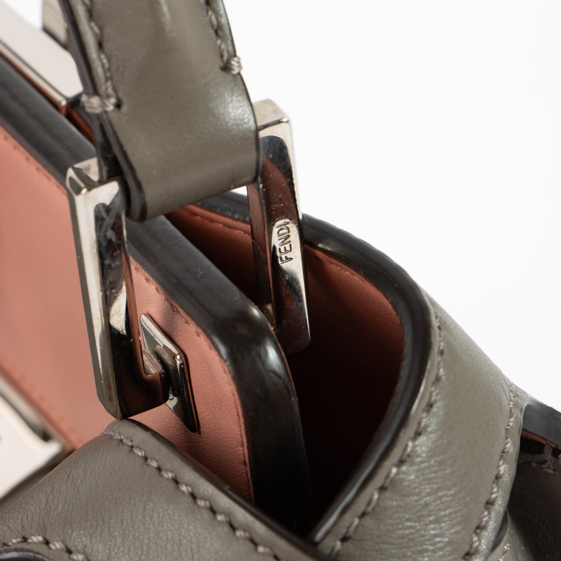 Fendi Foresta Grey Peekaboo Essentially Bag