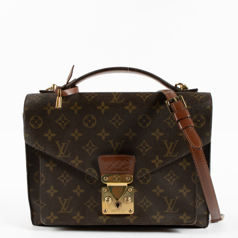 Shop the authentic Louis Vuitton Vintage Monogram Monceau 28 Bag on Labellov.com !