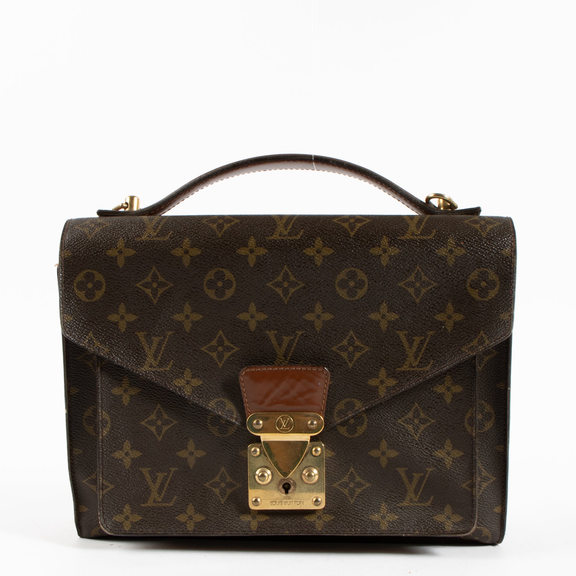 Shop the authentic Louis Vuitton Vintage Monogram Monceau 28 Bag on Labellov.com !