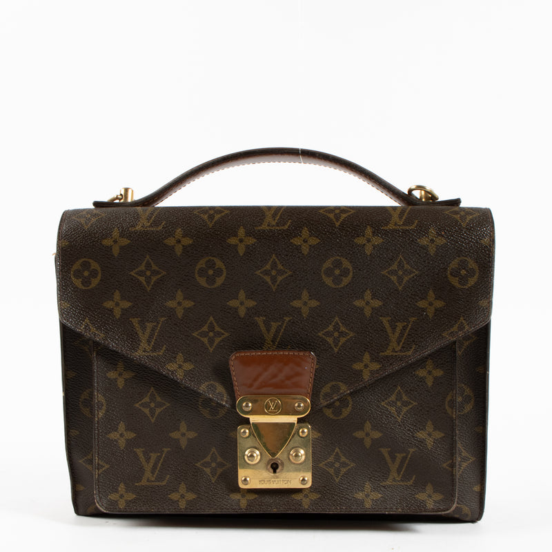 Shop the authentic Louis Vuitton Vintage Monogram Monceau 28 Bag on Labellov.com !