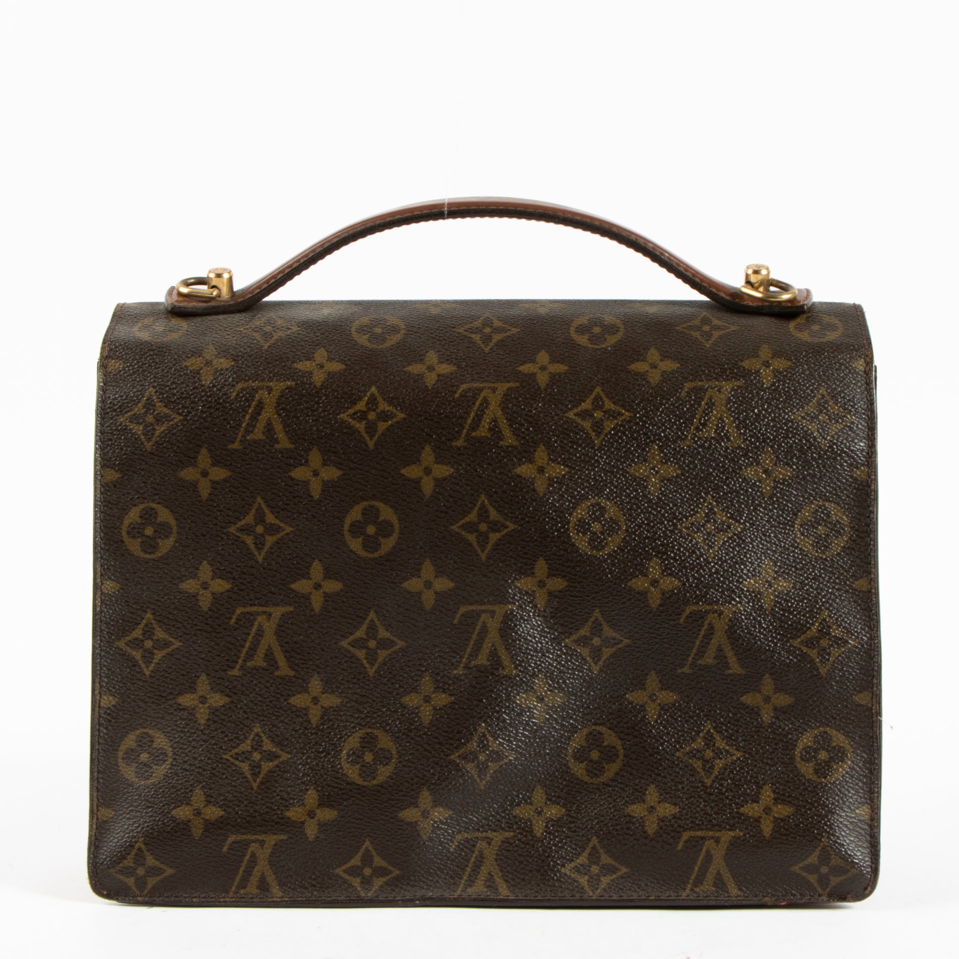 Shop the authentic Louis Vuitton Vintage Monogram Monceau 28 Bag on Labellov.com !