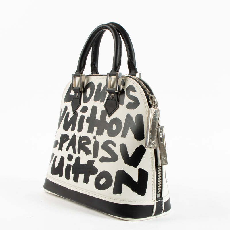 Louis Vuitton x Stephen Sprouse Black/White Graffiti Alma PM Bag