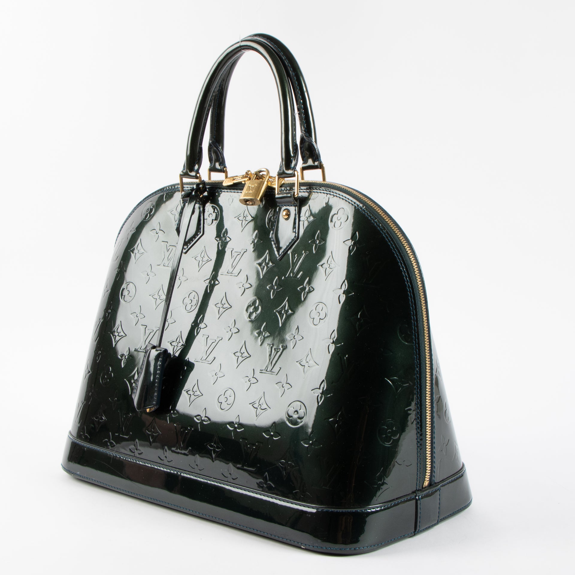 Louis Vuitton Indigo Monogram Vernis Alma GM Bag