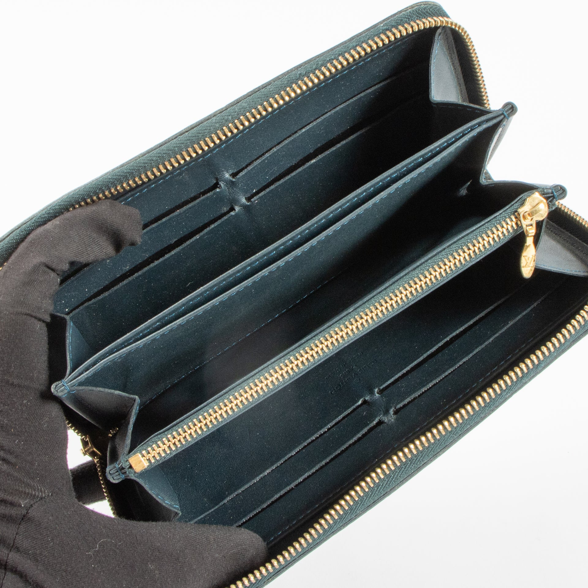 Louis Vuitton Indigo Monogram Vernis Zippy Wallet