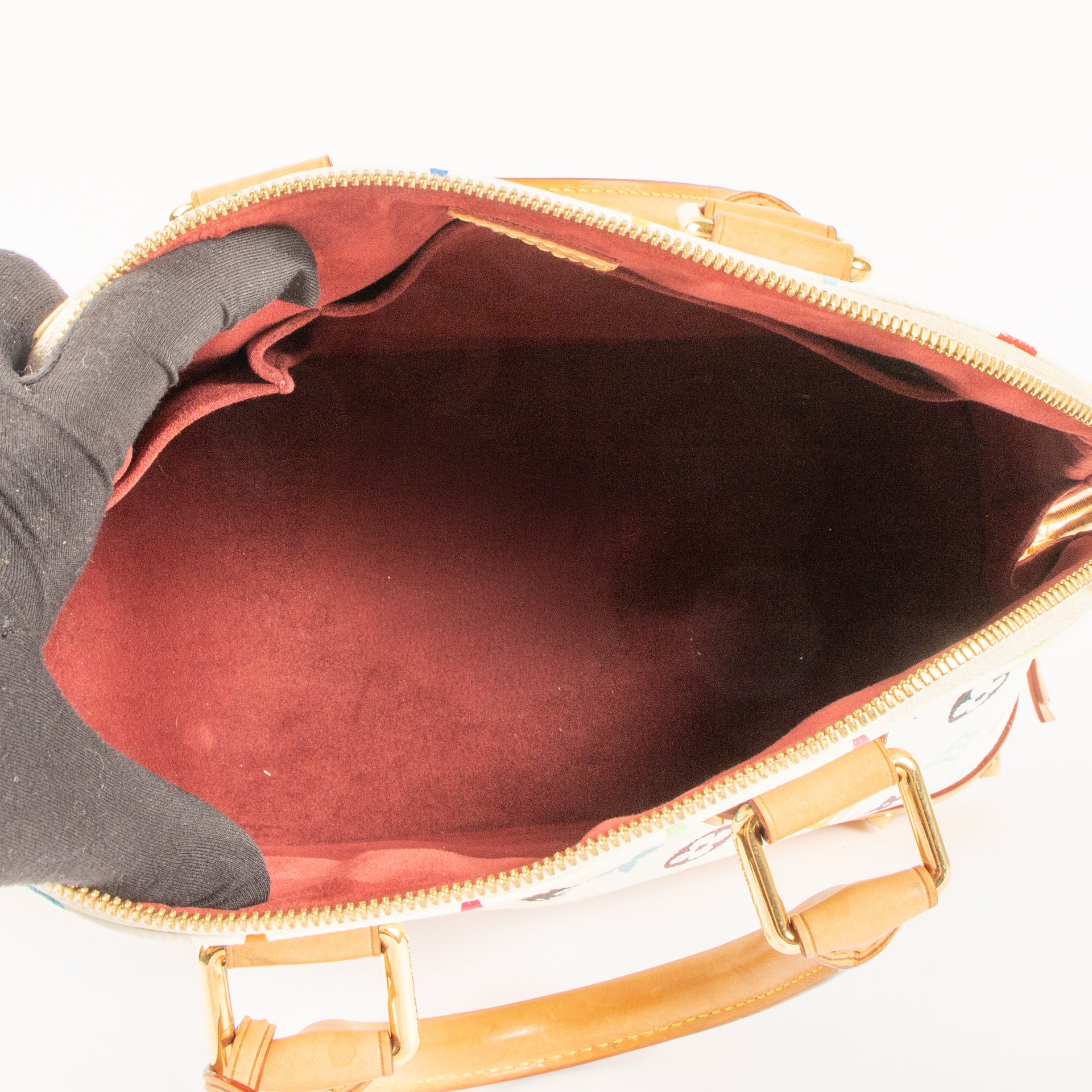 Louis Vuitton White Monogram Multicolor Alma PM NM Bag