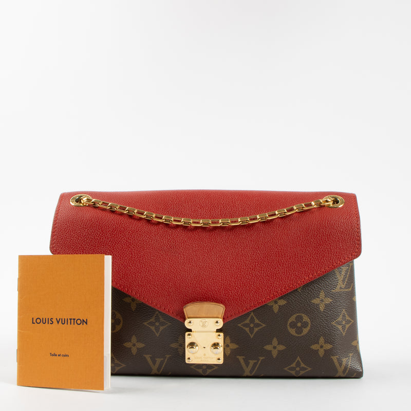 Louis Vuitton Monogram/Cerise Pallas Chain Bag