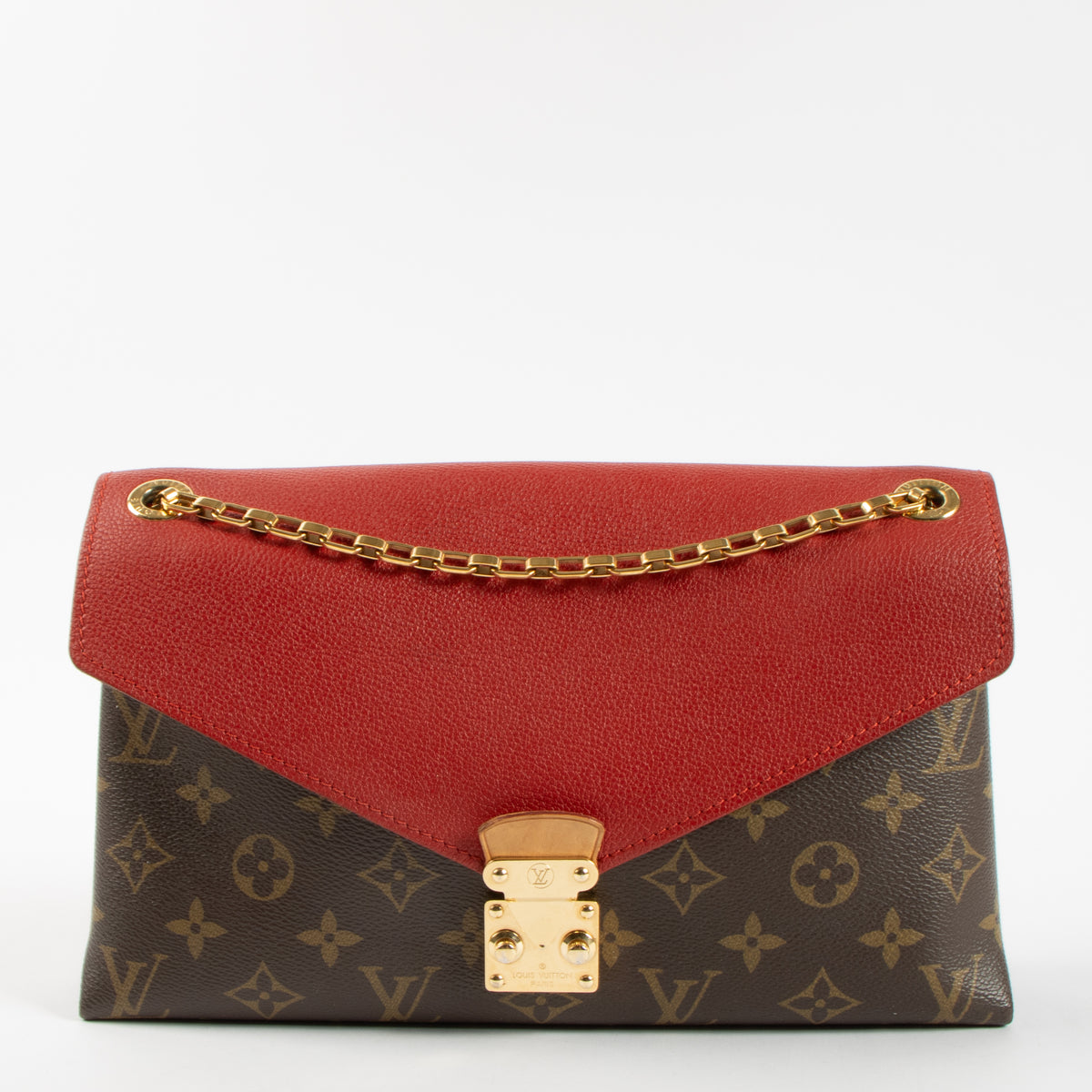 Louis Vuitton Monogram/Cerise Pallas Chain Bag