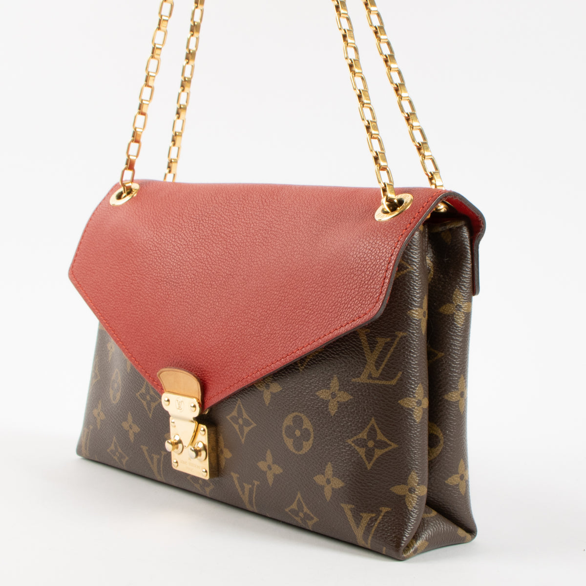 Louis Vuitton Monogram/Cerise Pallas Chain Bag