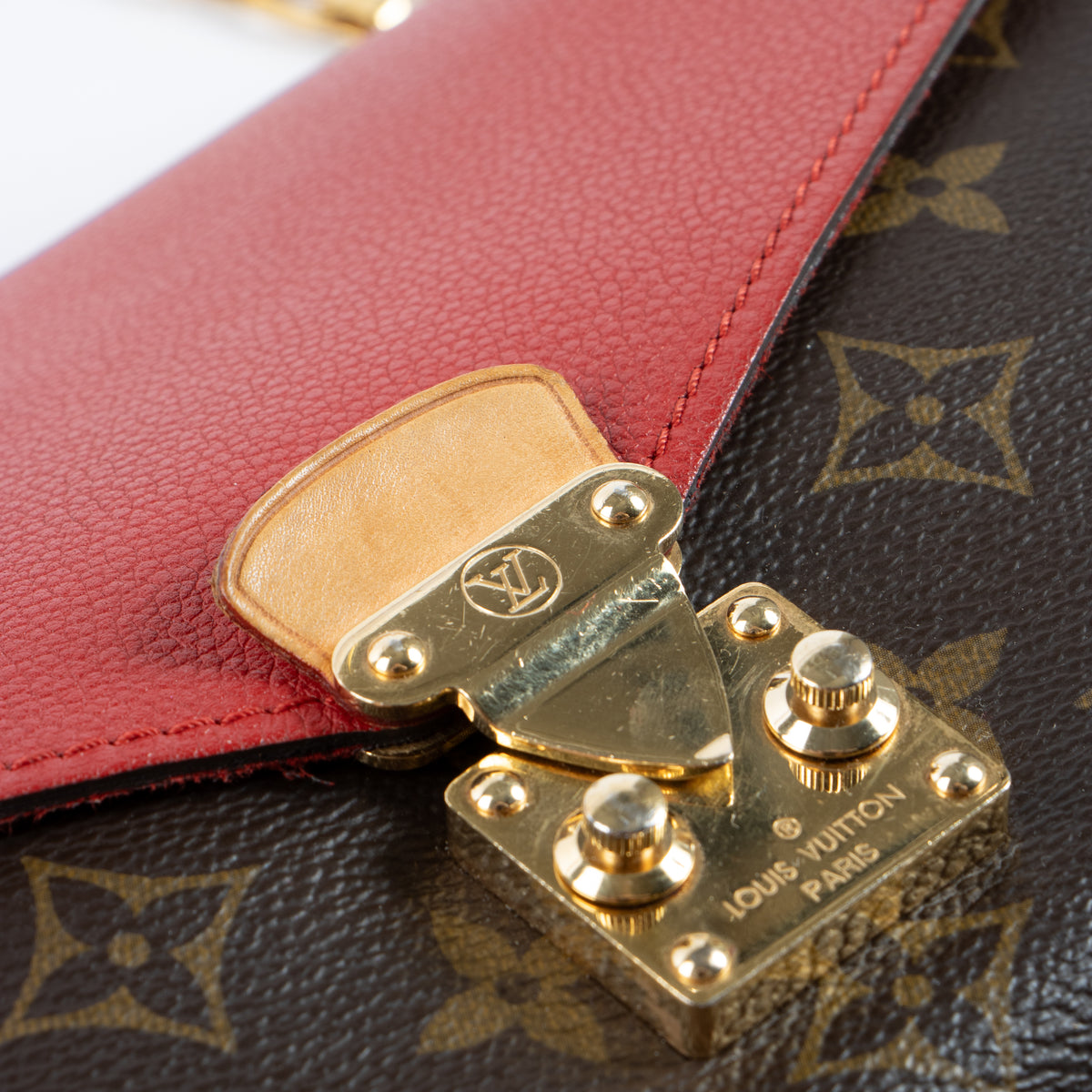 Louis Vuitton Monogram/Cerise Pallas Chain Bag
