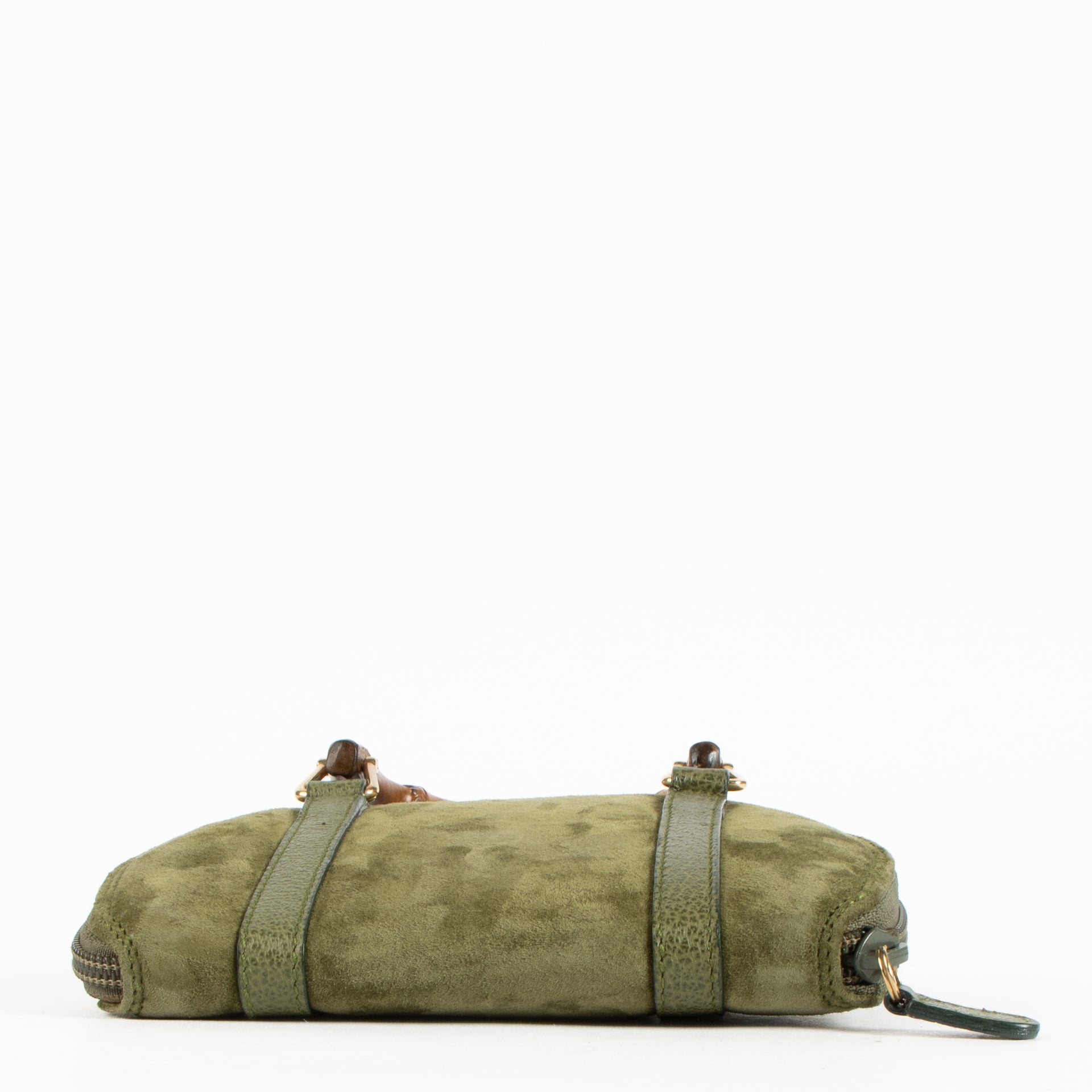 Shop this authentic Gucci Green Micro Bamboo Crossbody pre-loved on Labellov.com 