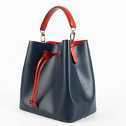Shop this authentic Louis Vuitton Indigo/Coquelicot Epi NeoNoe MM Bag pre-loved on Labellov.com