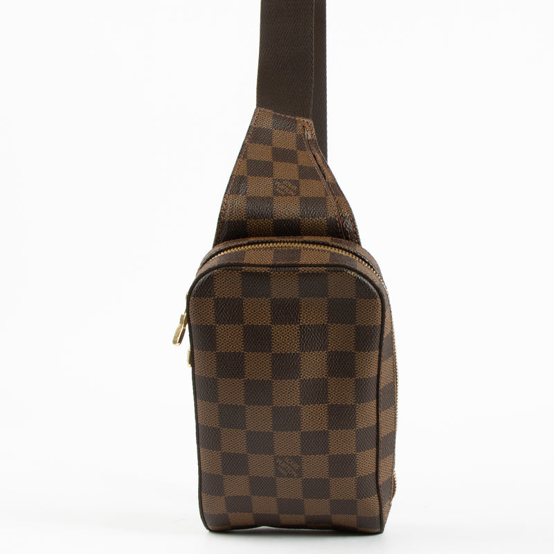 Shop this authentic Louis Vuitton Damier ebene Geronimos Belt bag pre-loved on Labellov.com