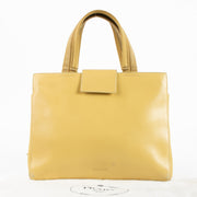 Shop this authentic Prada Vintage Butter Yellow Leather Tote Bag pre-loved on labellov.com