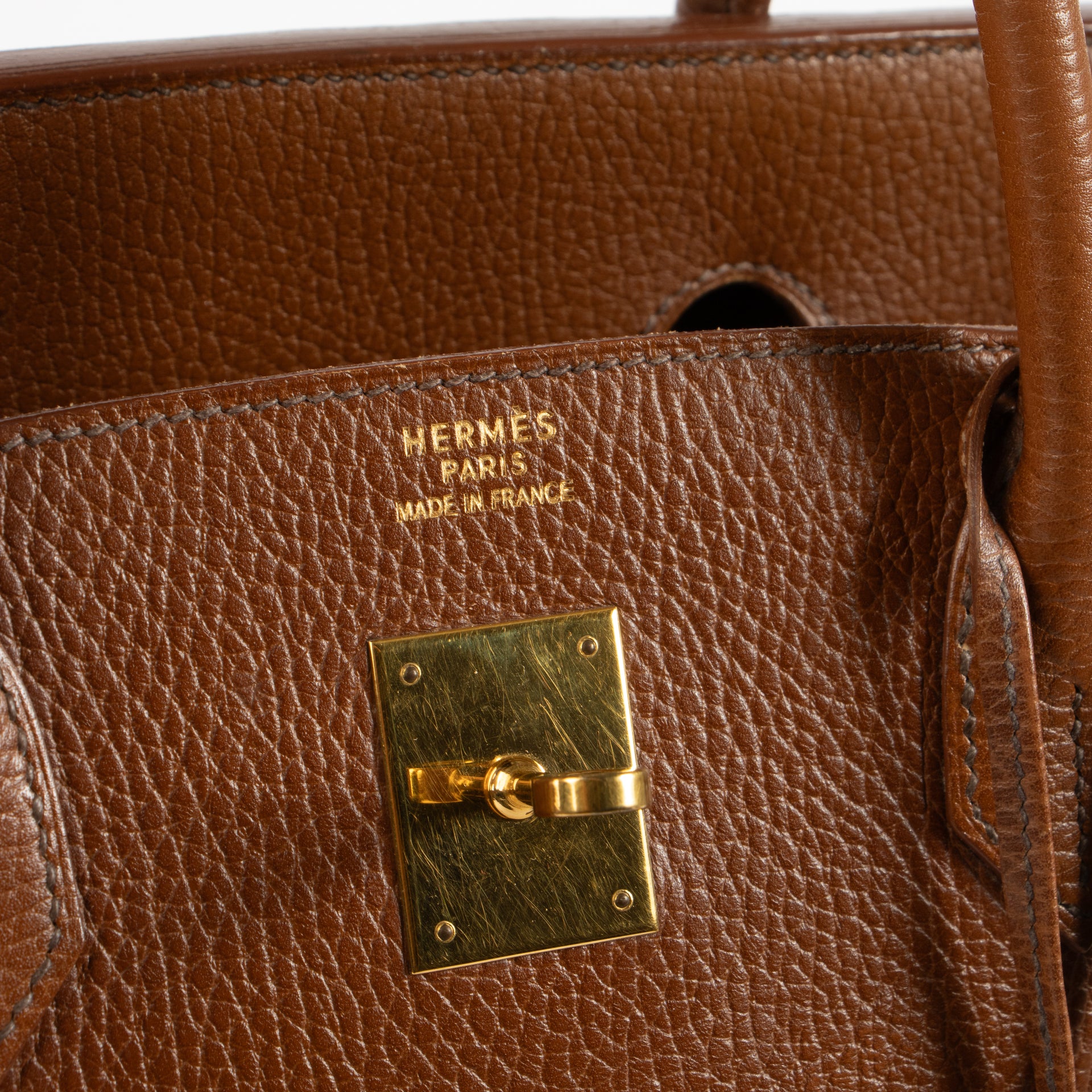 Hermès Vintage Birkin 40 Noisette Ardennes GHW