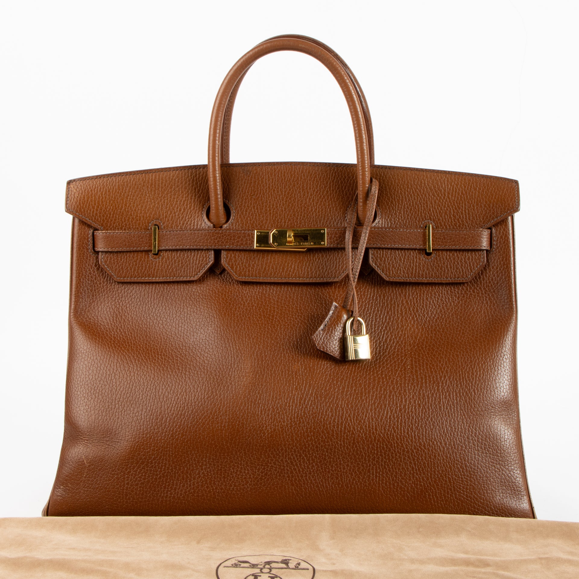 Hermès Vintage Birkin 40 Noisette Ardennes GHW