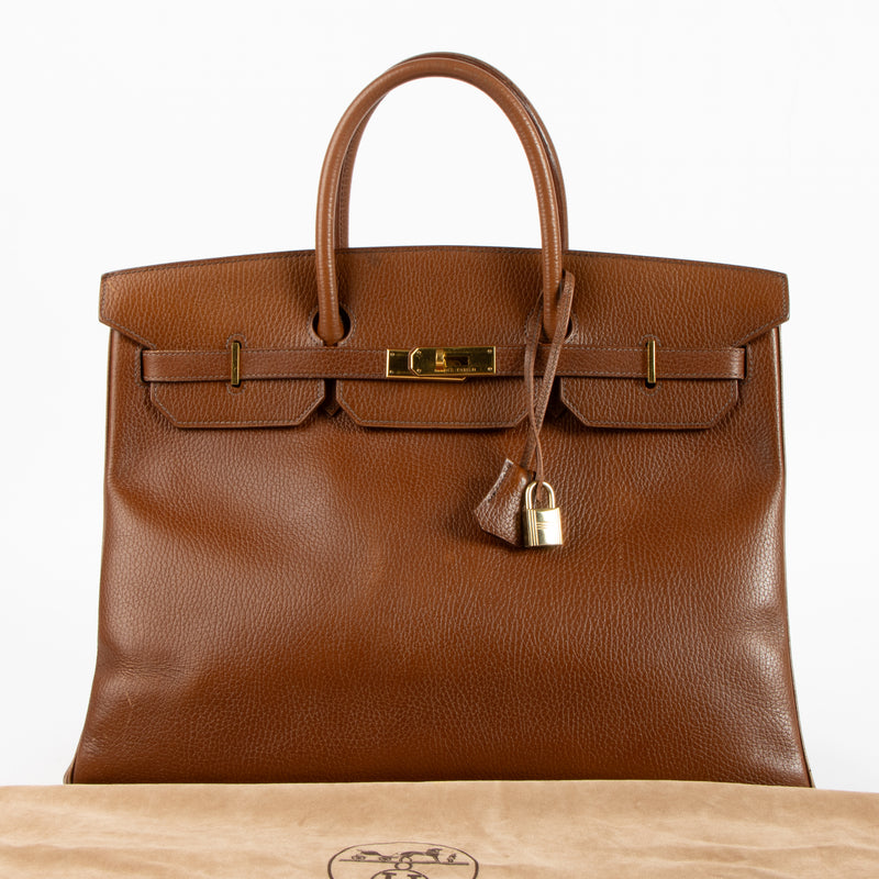 Hermès Vintage Birkin 40 Noisette Ardennes GHW