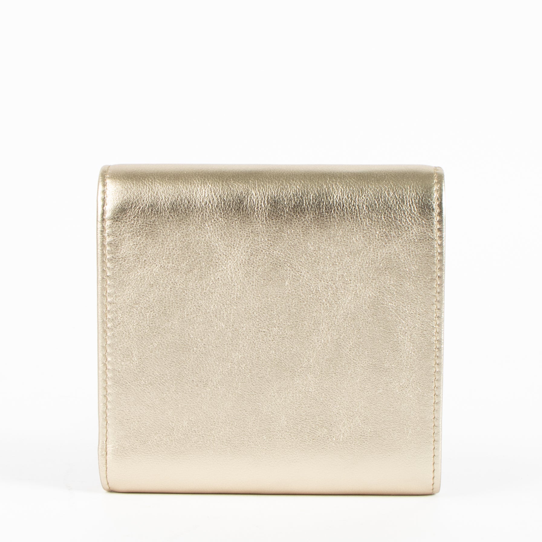 Cartier Metallic Gold Leather LOVE Wallet