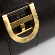 Shop the 100% authentic Delvaux Vintage Dark Brown Box Calf Brillant MM second hand on Labellov.com
