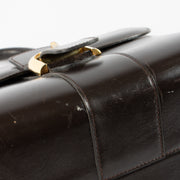 Shop the 100% authentic Delvaux Vintage Dark Brown Box Calf Brillant MM second hand on Labellov.com