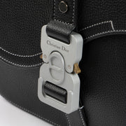 shop this authentic Christian Dior Black Leather Saddle Clutch pre-loved on Labellov.com
