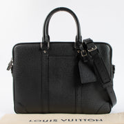 Shop this authentic Louis Vuitton Black Taiga Porte Document Voyage PM pre-loved on Labellov.com
