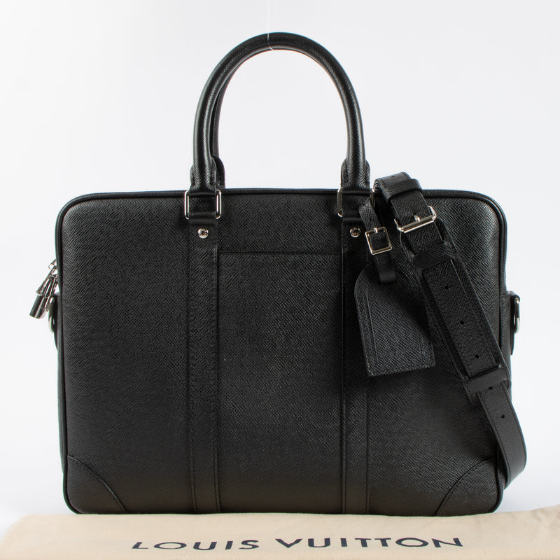 Shop this authentic Louis Vuitton Black Taiga Porte Document Voyage PM pre-loved on Labellov.com