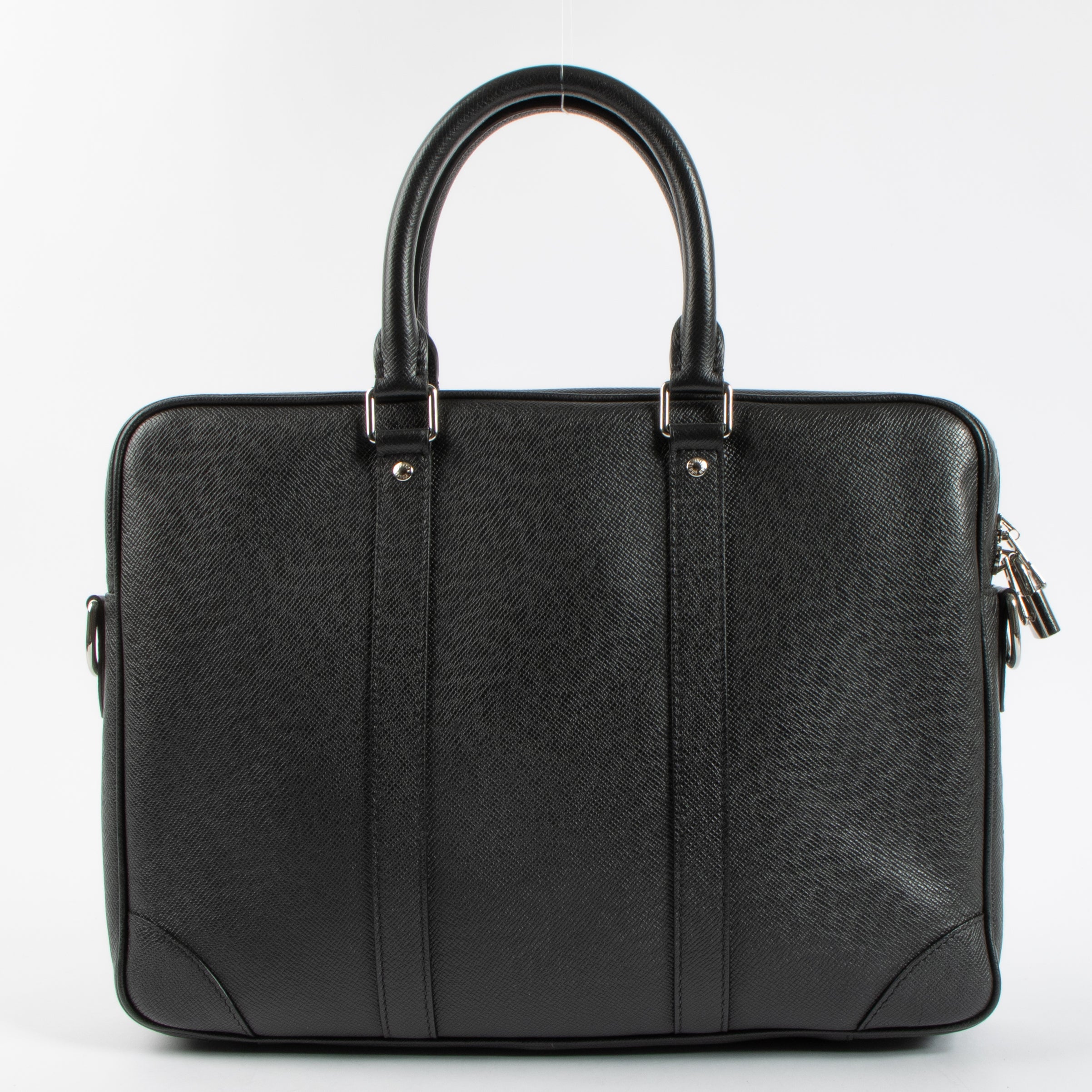 Louis Vuitton Black Taiga Porte Document Voyage PM – Labellov