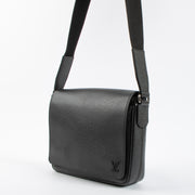 Shop the authentic Louis Vuitton Black Taiga District PM Messenger Bag second hand on Labellov.com!