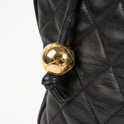 Shop the authentic Chanel Vintage Black Lambskin Ball Charm Tote Bag second hand on Labellov.com!
