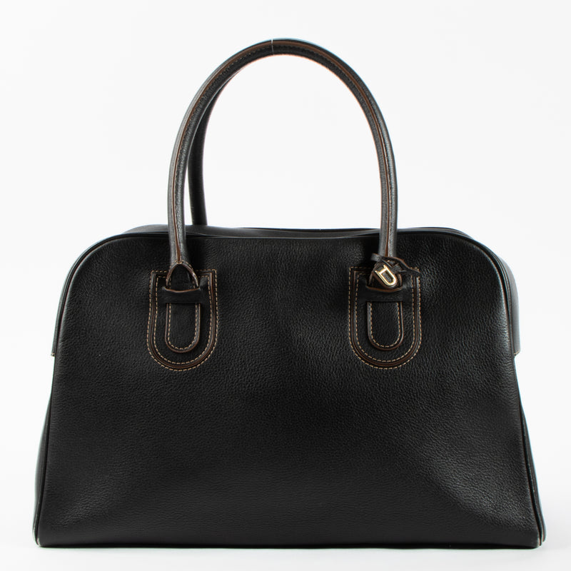 Delvaux Black Signature Tote Bag