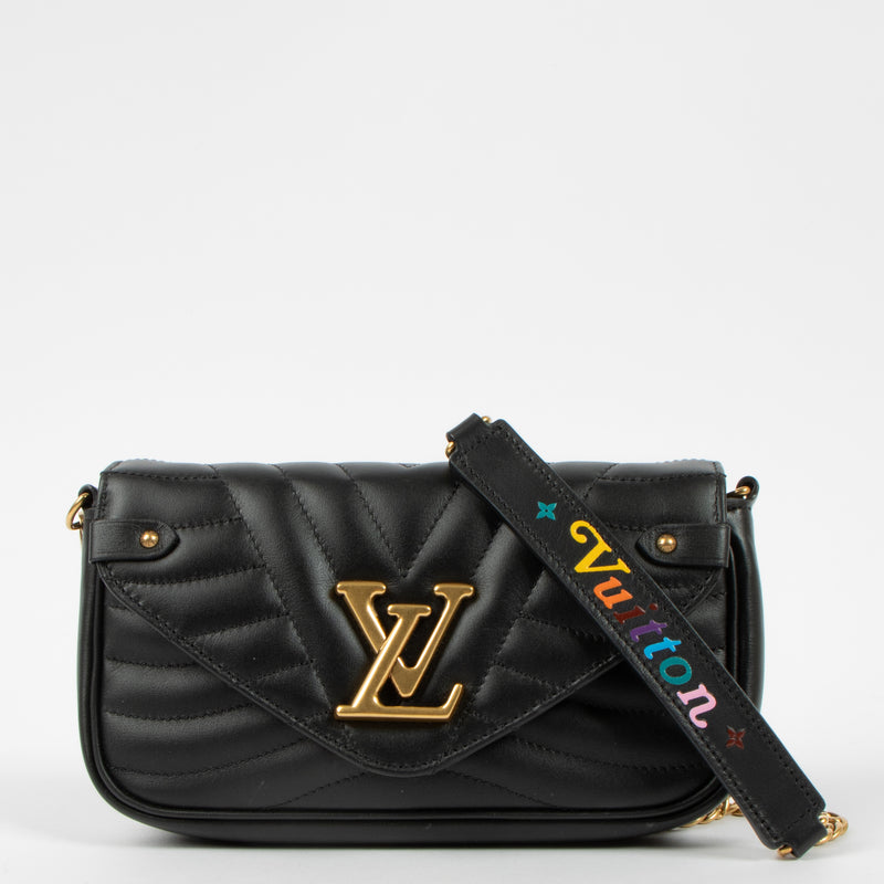 Louis Vuitton Black New Wave Chain Pochette Bag