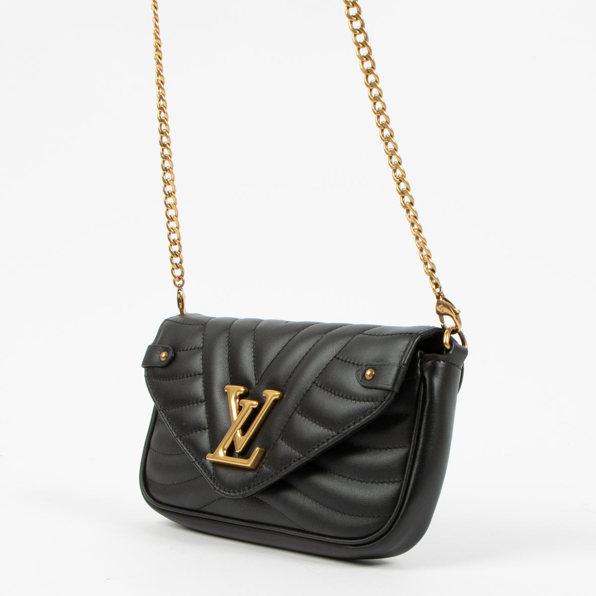 Louis Vuitton Black New Wave Chain Pochette Bag