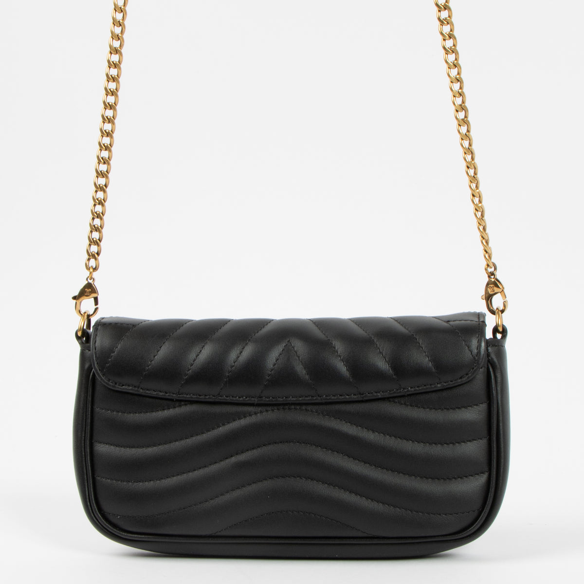 Louis Vuitton Black New Wave Chain Pochette Bag