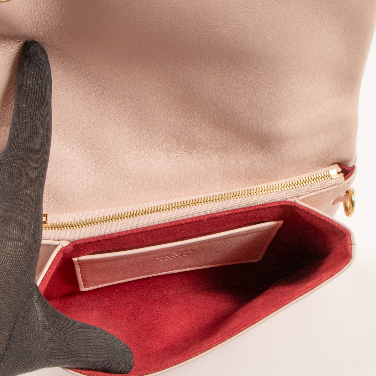 louis Vuitton Pink Monogram Embossed Pochette Coussin Bag