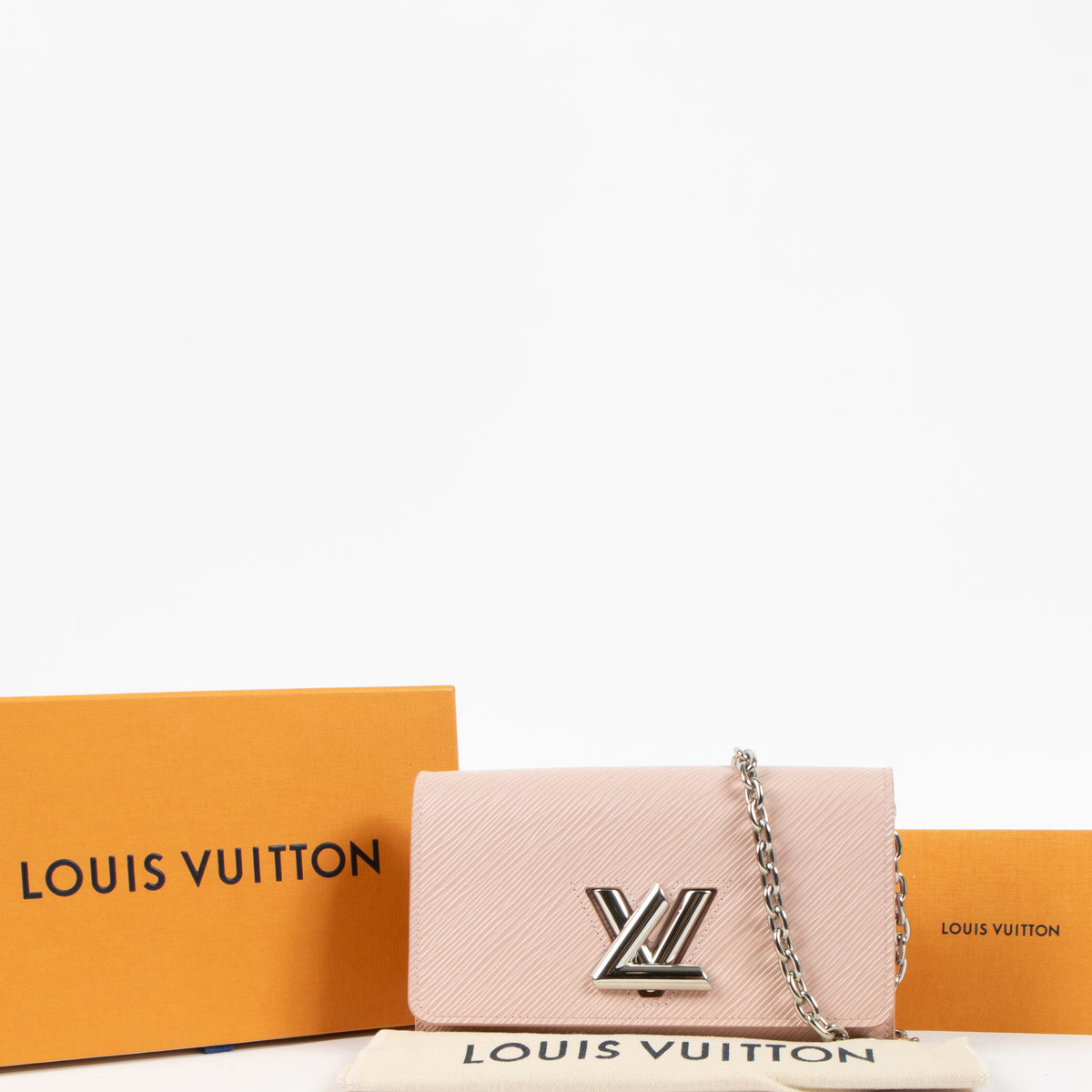 Louis Vuitton Rose Ballerine Epi Twist Wallet on Chain