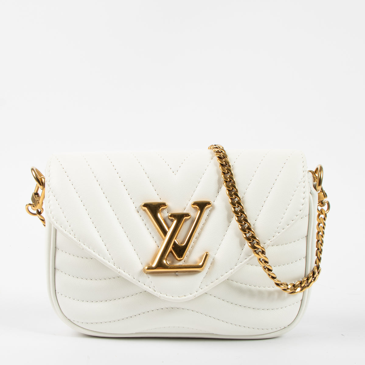 louis vuitton white new wave multi-pochette Bag