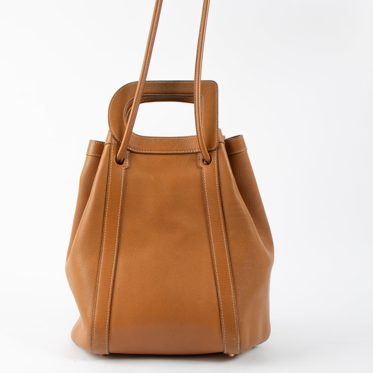 Shop this authentic Delvaux Fauve Trotteur Punch Bag pre-loved on labellov.com