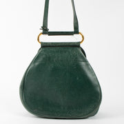 Shop this authentic Delvaux Green Cerceau Shoulder bag pre-loved on Labellov.com