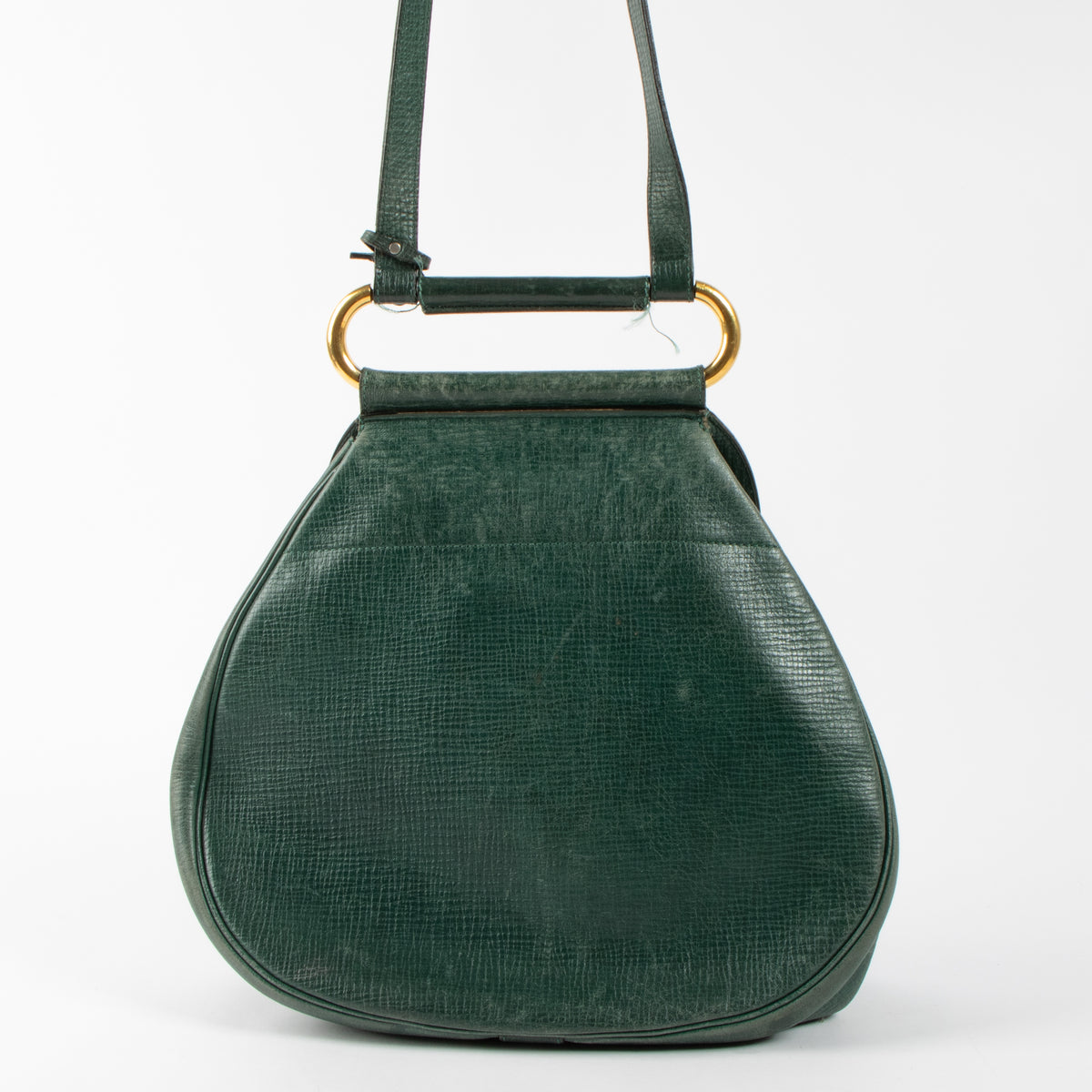 Shop this authentic Delvaux Green Cerceau Shoulder bag pre-loved on Labellov.com