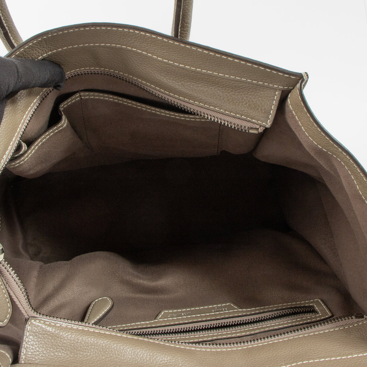 Shop this authentic Celine Taupe Luggage Mini Bag at labellov.com