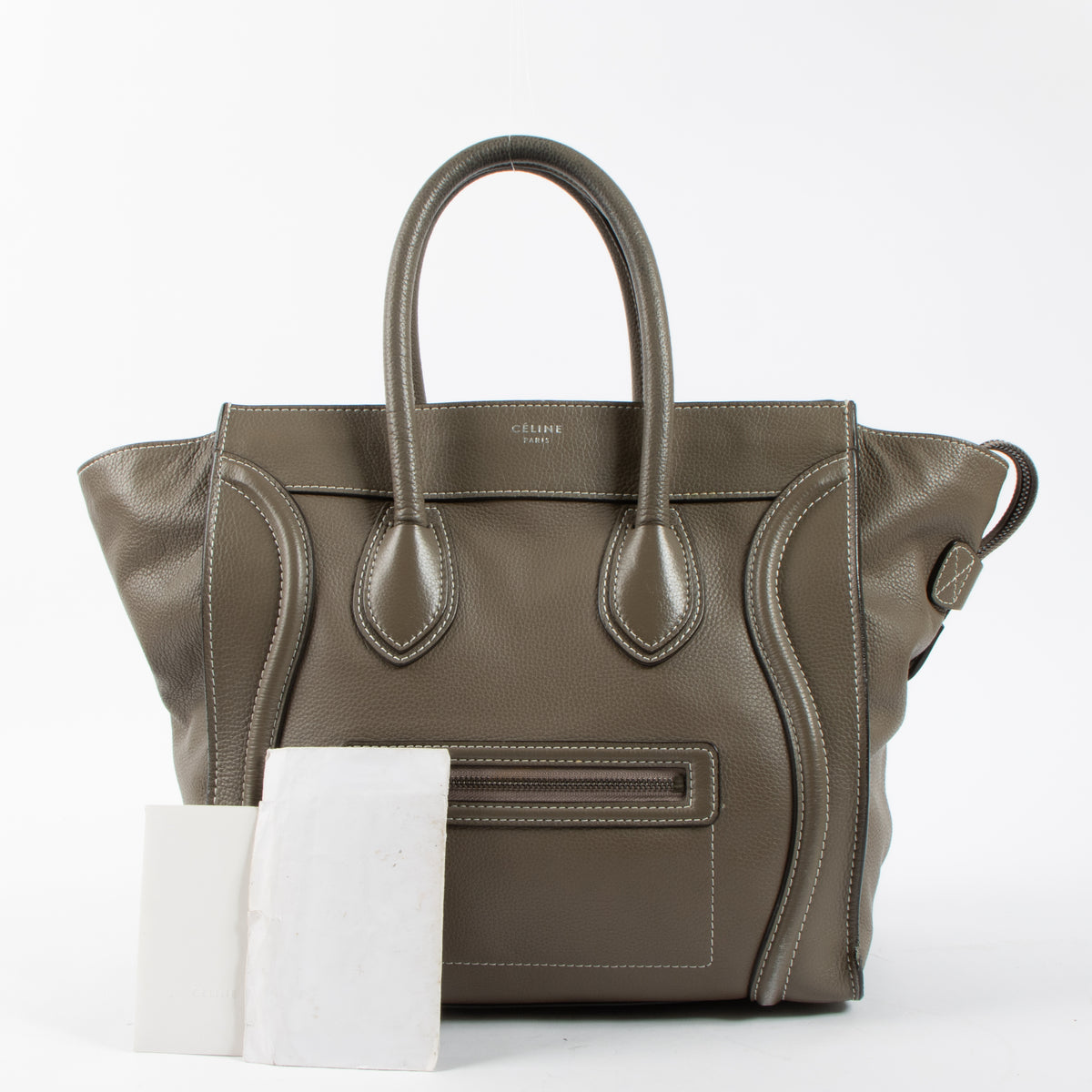 Shop this authentic Celine Taupe Luggage Mini Bag at labellov.com