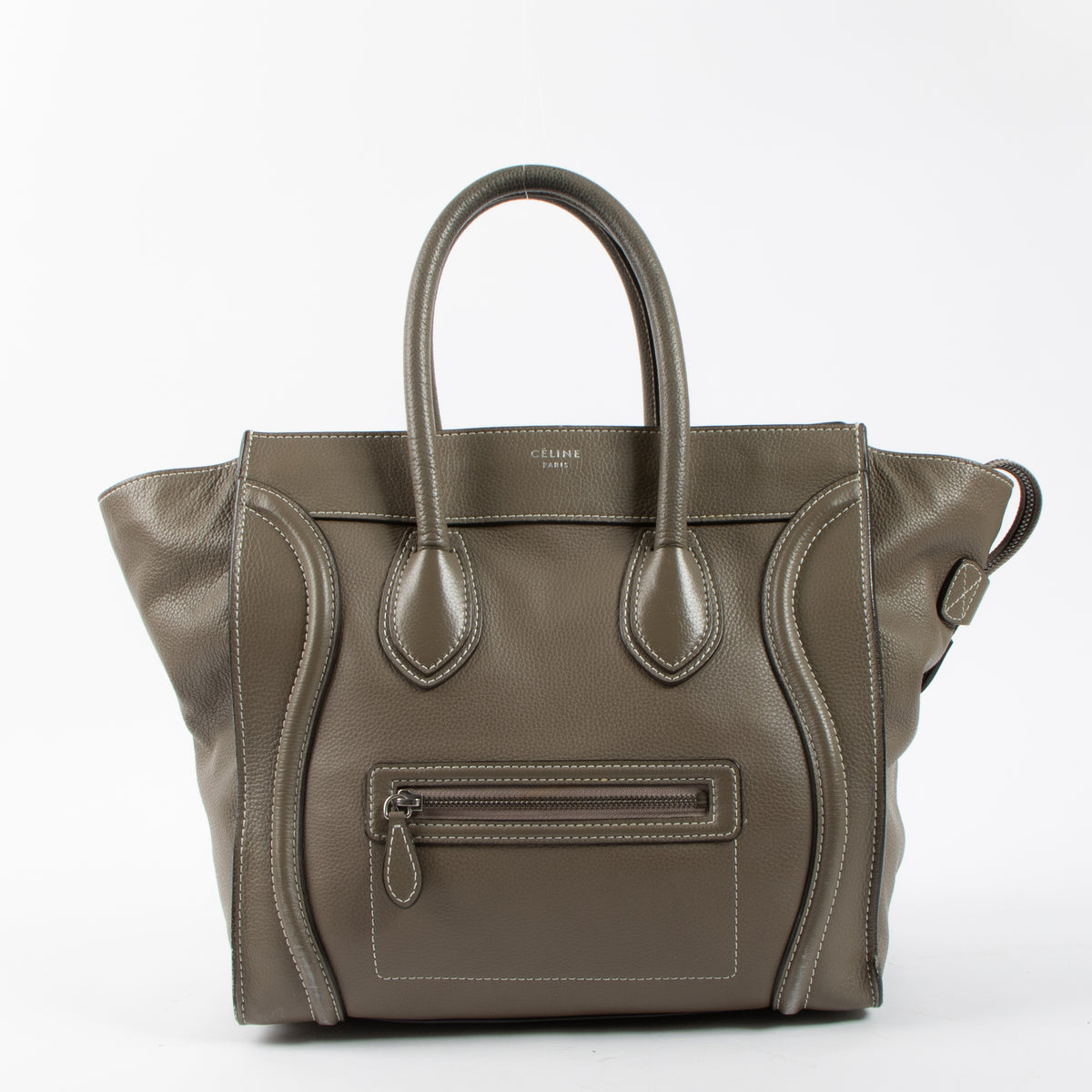Shop this authentic Celine Taupe Luggage Mini Bag at labellov.com
