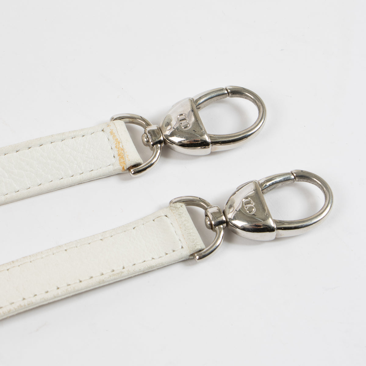 Shop this authentic Dior White Leather Medium Lady Dior Bag pre-loved on Labellov.com