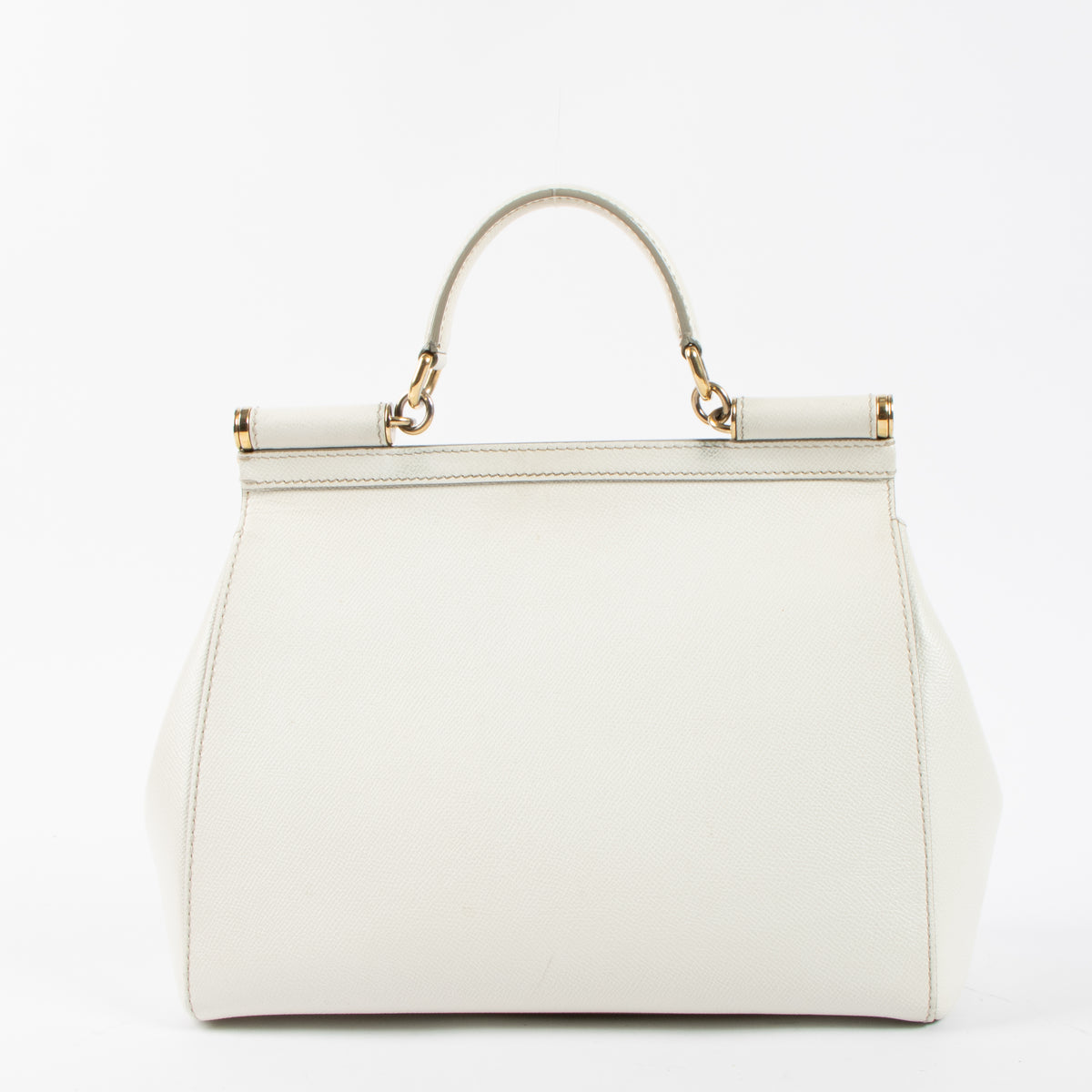 Dolce & Gabbana White Large Sicily Bag