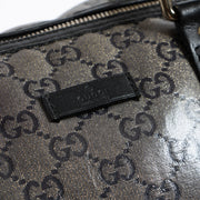 Shop this authentic luxury Gucci Black GG Crystal Medium Joy Boston Bag pre-loved on Labellov.com