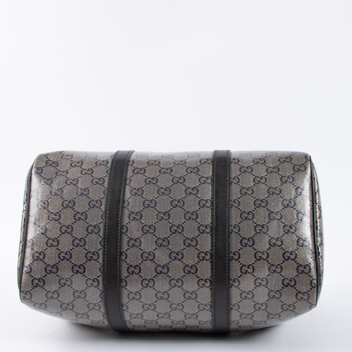 Shop this authentic luxury Gucci Black GG Crystal Medium Joy Boston Bag pre-loved on Labellov.com