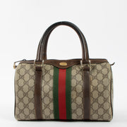Shop this authentic Gucci Vintage GG Supreme Web Small Boston Bag at labellov.com
