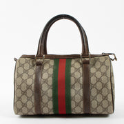Shop this authentic Gucci Vintage GG Supreme Web Small Boston Bag at labellov.com